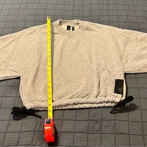 Adidas oversized crop sweatshirt